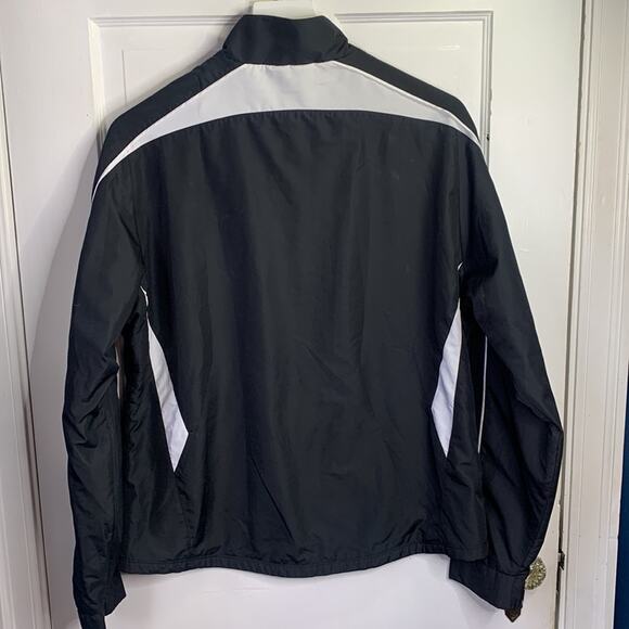 Under Armour Women’s Crave Jacket Black with White Trim Windbreaker W-195 Size L - Picture 7 of 10